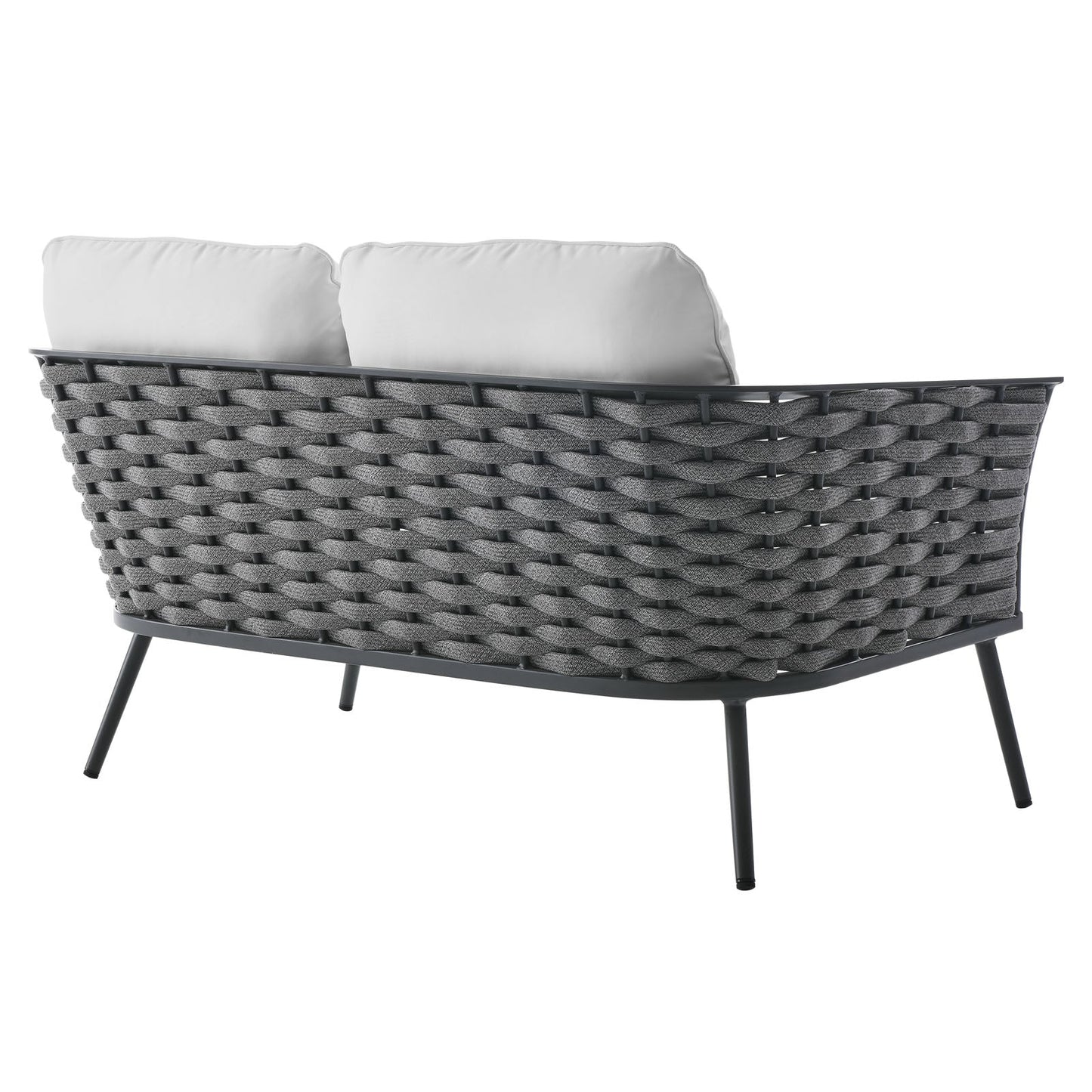 Modway Stance Outdoor Patio Aluminum Loveseat | Outdoor Sofas, Loveseats & Sectionals | Modishstore-14