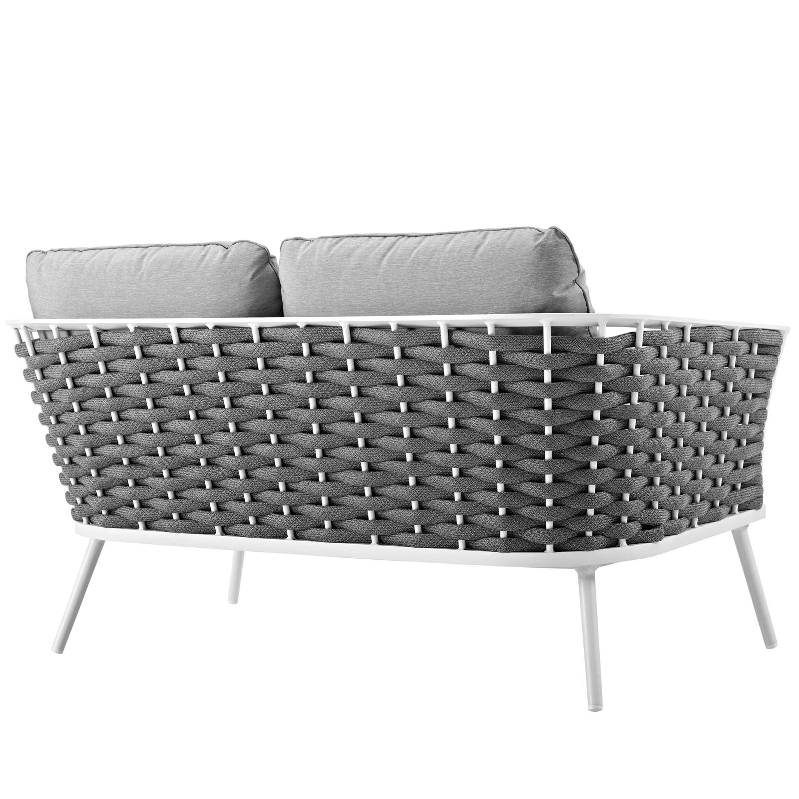Modway Stance Outdoor Patio Aluminum Loveseat | Outdoor Sofas, Loveseats & Sectionals | Modishstore-4