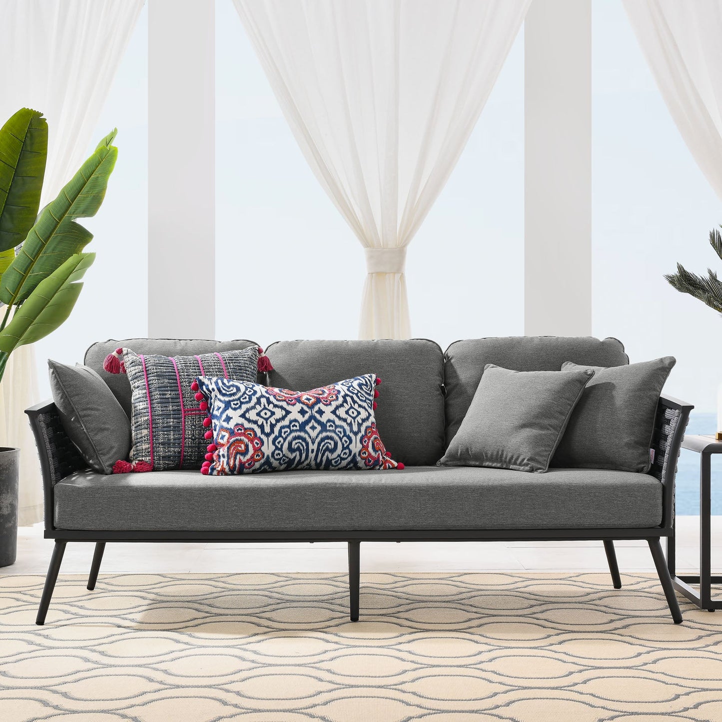 Modway Stance Outdoor Patio Aluminum Sofa | Outdoor Sofas, Loveseats & Sectionals | Modishstore-11