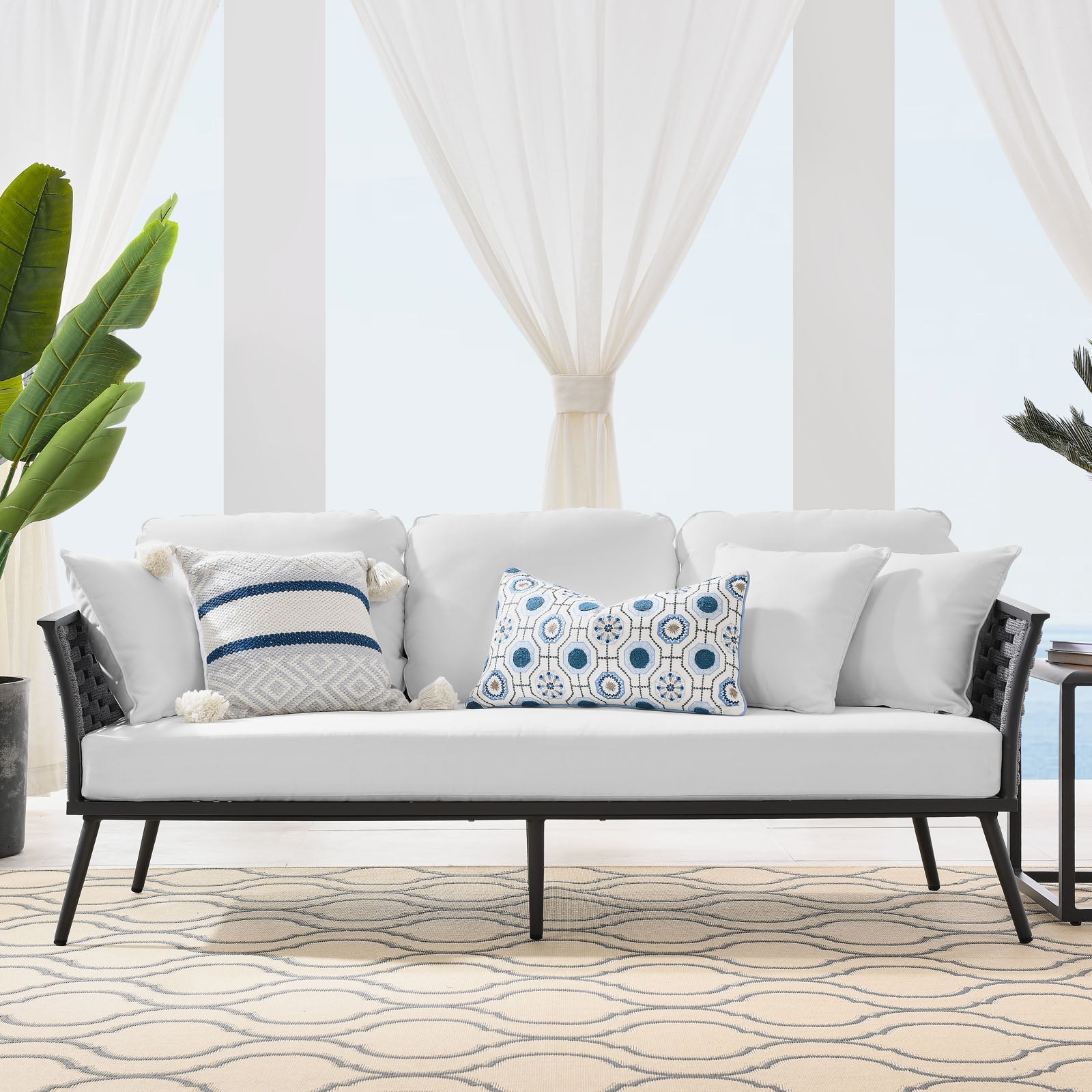 Modway Stance Outdoor Patio Aluminum Sofa | Outdoor Sofas, Loveseats & Sectionals | Modishstore-17