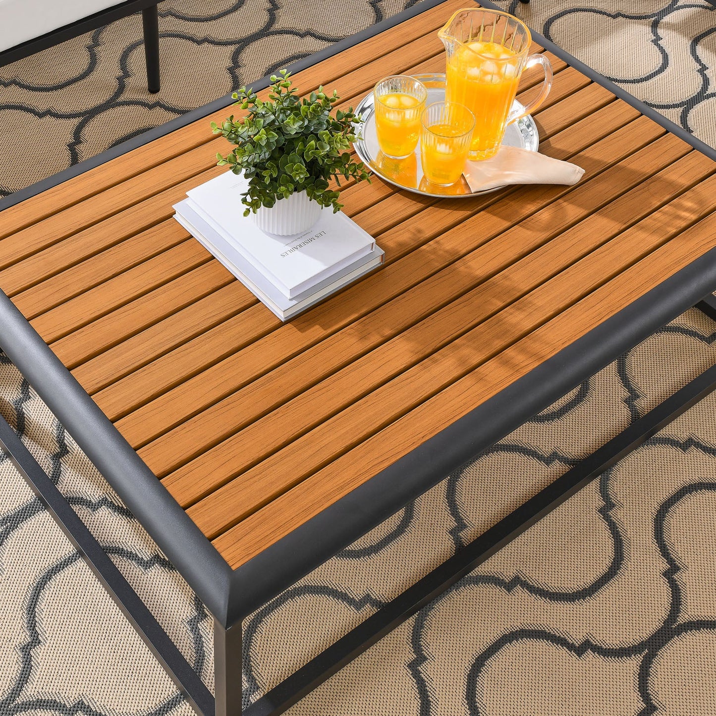 Modway Stance Outdoor Patio Aluminum Coffee Table | Coffee Tables | Modishstore-9