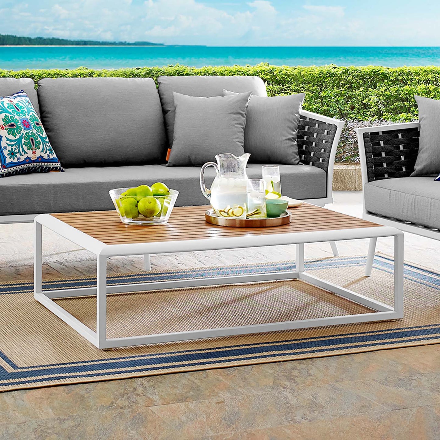 Modway Stance Outdoor Patio Aluminum Coffee Table | Coffee Tables | Modishstore