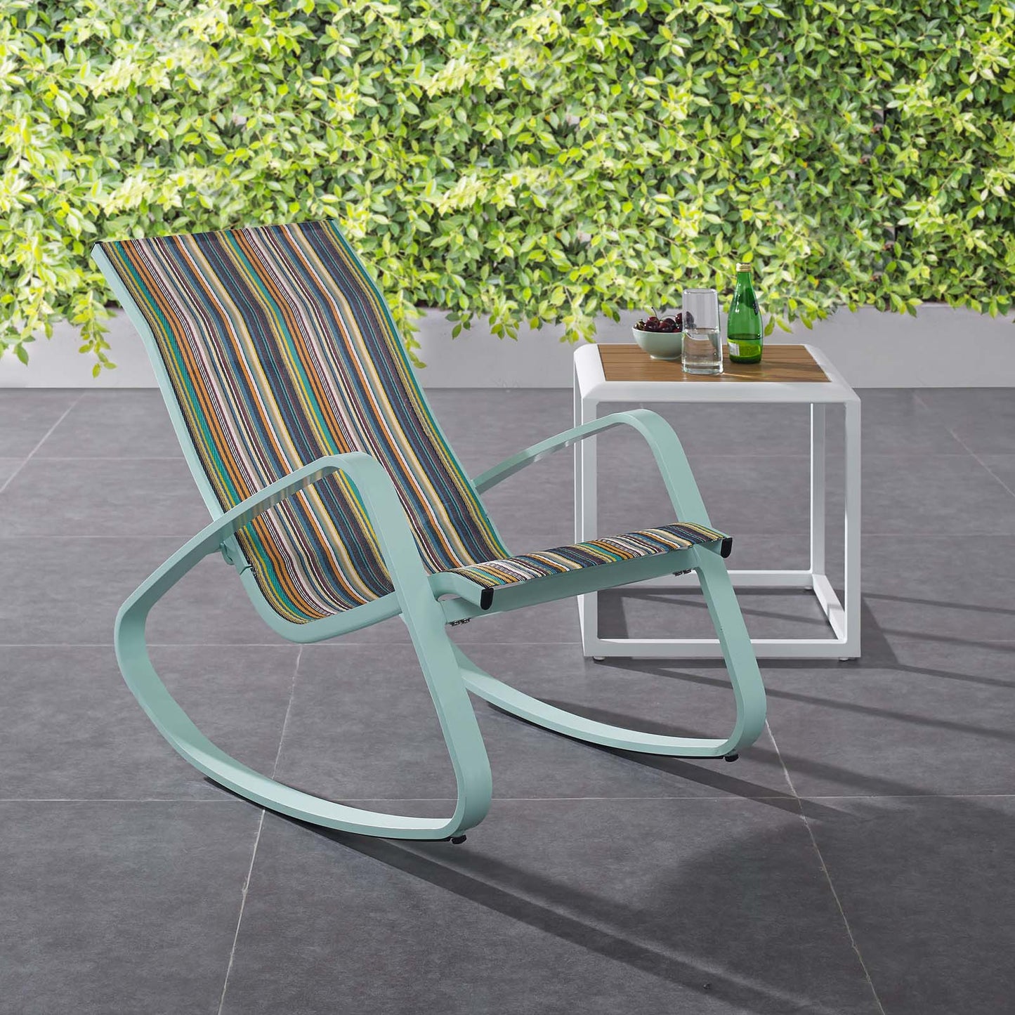 Modway Traveler Rocking Outdoor Patio Mesh Sling Lounge Chair | Outdoor Recliners & Lounge Chairs | Modishstore-7