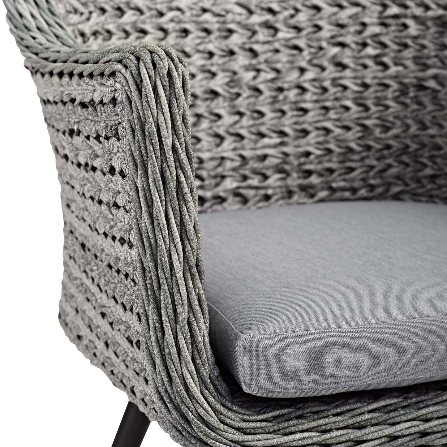 Modway Endeavor Outdoor Patio Wicker Rattan Dining Armchair | Armchairs | 