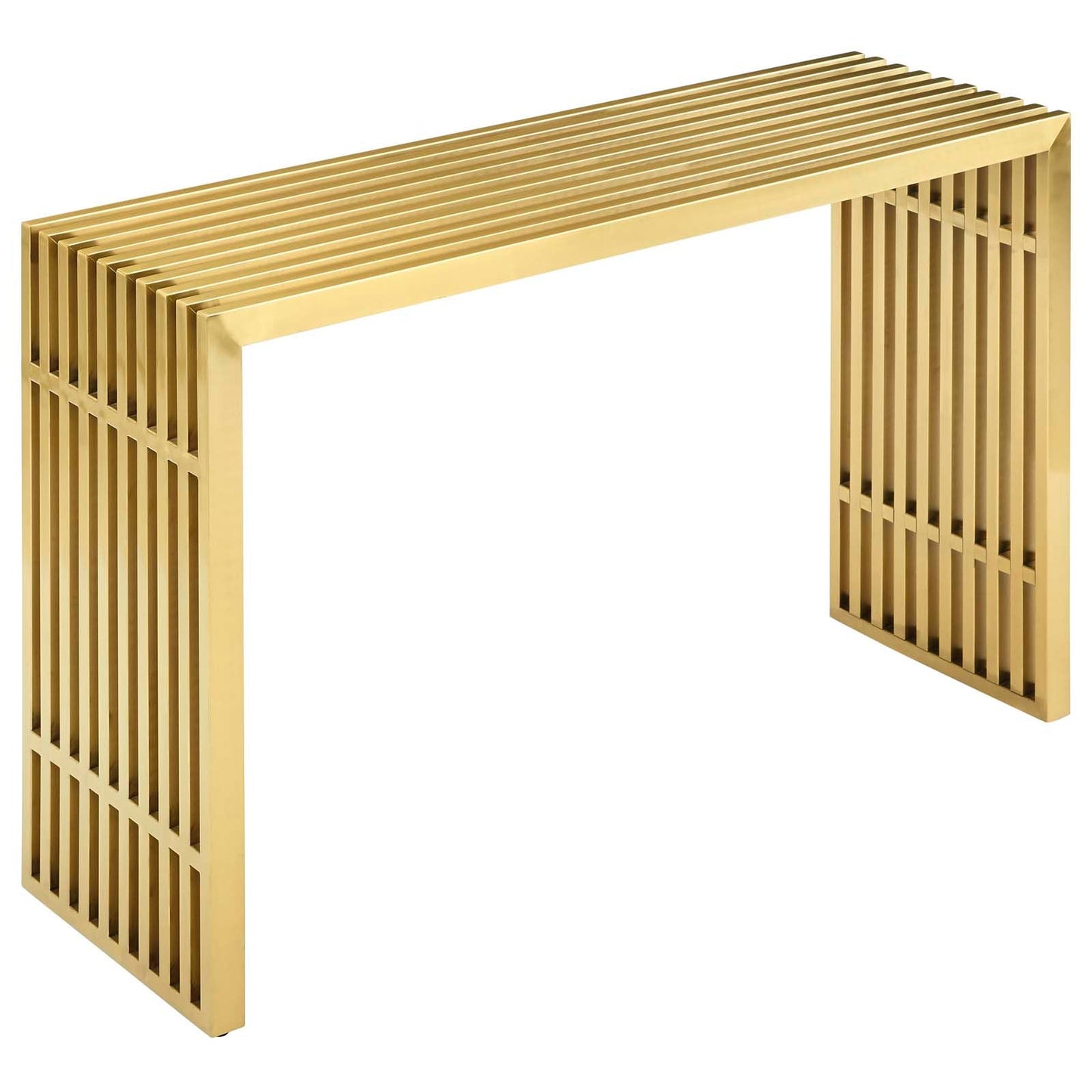 Modway Gridiron Stainless Steel Console Table | Console Tables | 