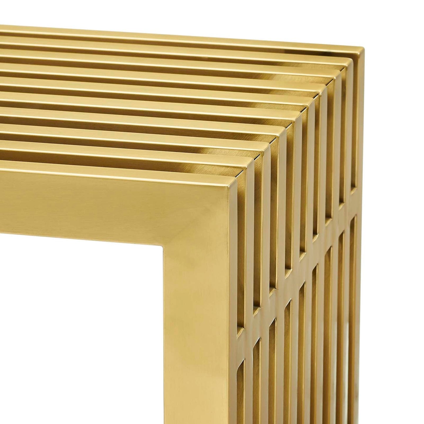 Modway Gridiron Stainless Steel Console Table | Console Tables | 