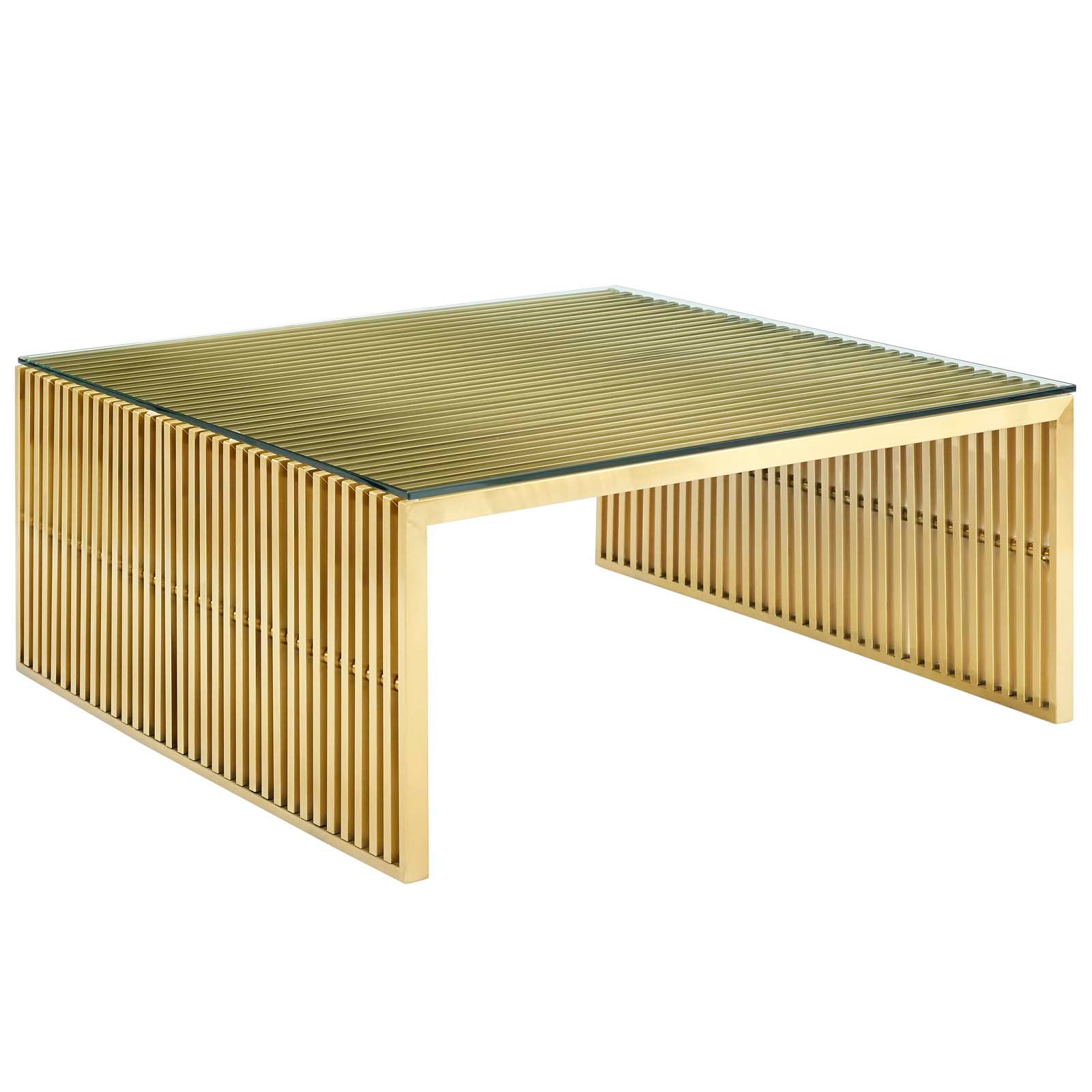 Modway Gridiron Stainless Steel Coffee Table | Coffee Tables | 