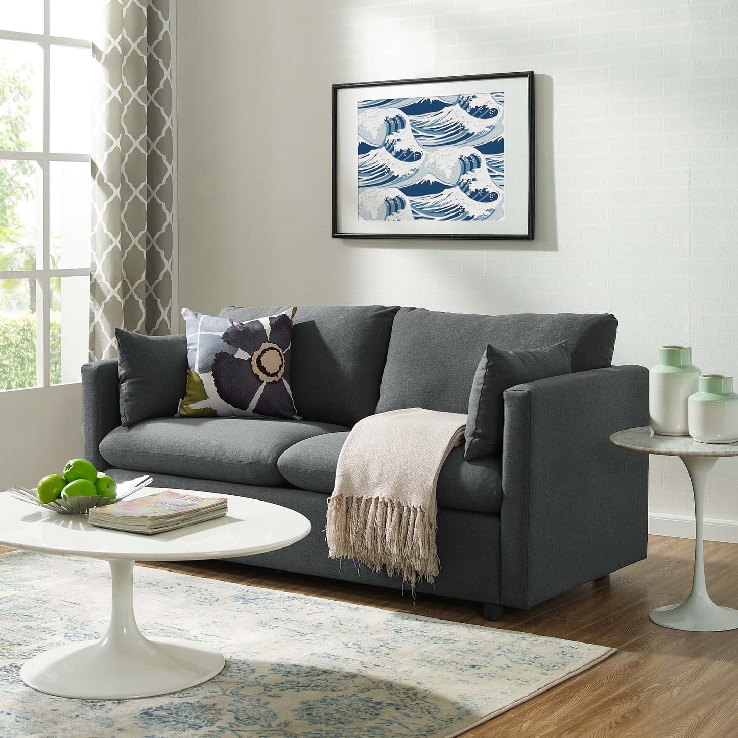 Modway Activate Upholstered Fabric Sofa