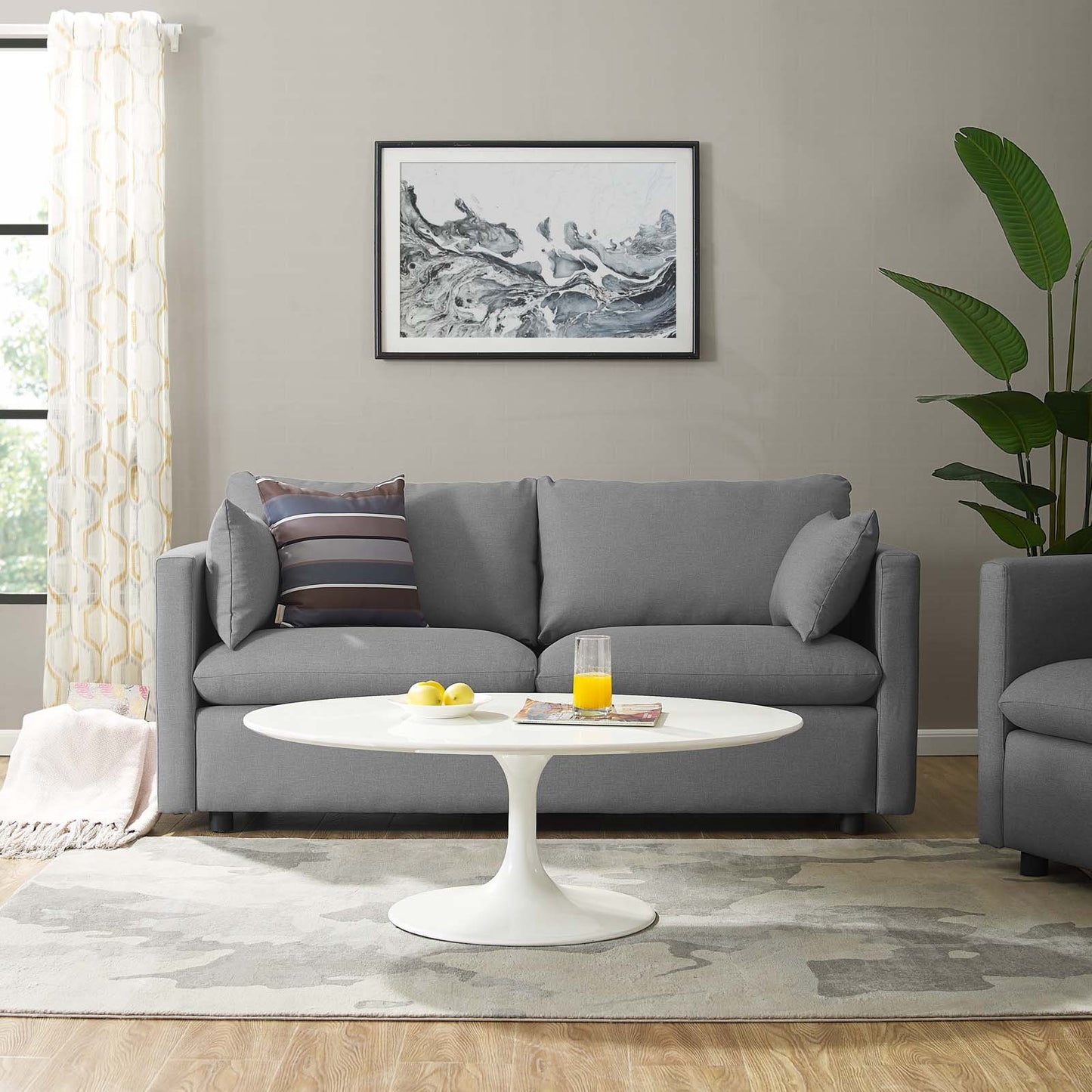 Modway Activate Upholstered Fabric Sofa