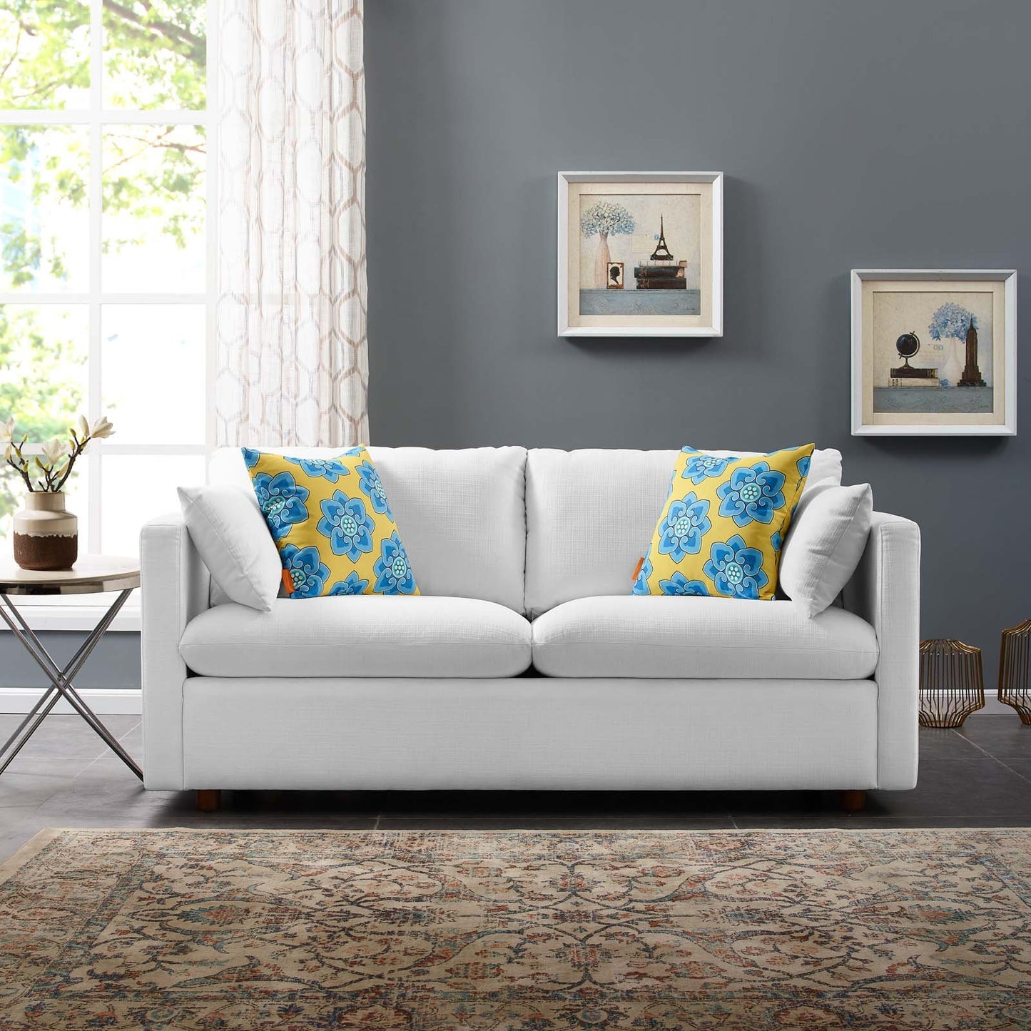 Modway Activate Upholstered Fabric Sofa