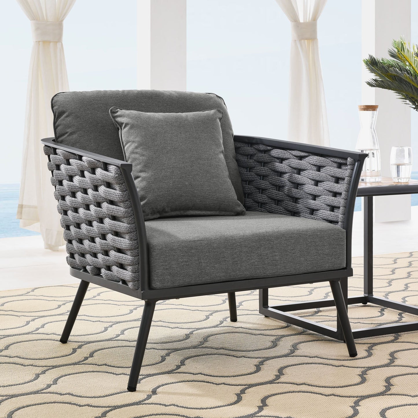 Modway Stance Outdoor Patio Aluminum Armchair | Armchairs | Modishstore-7