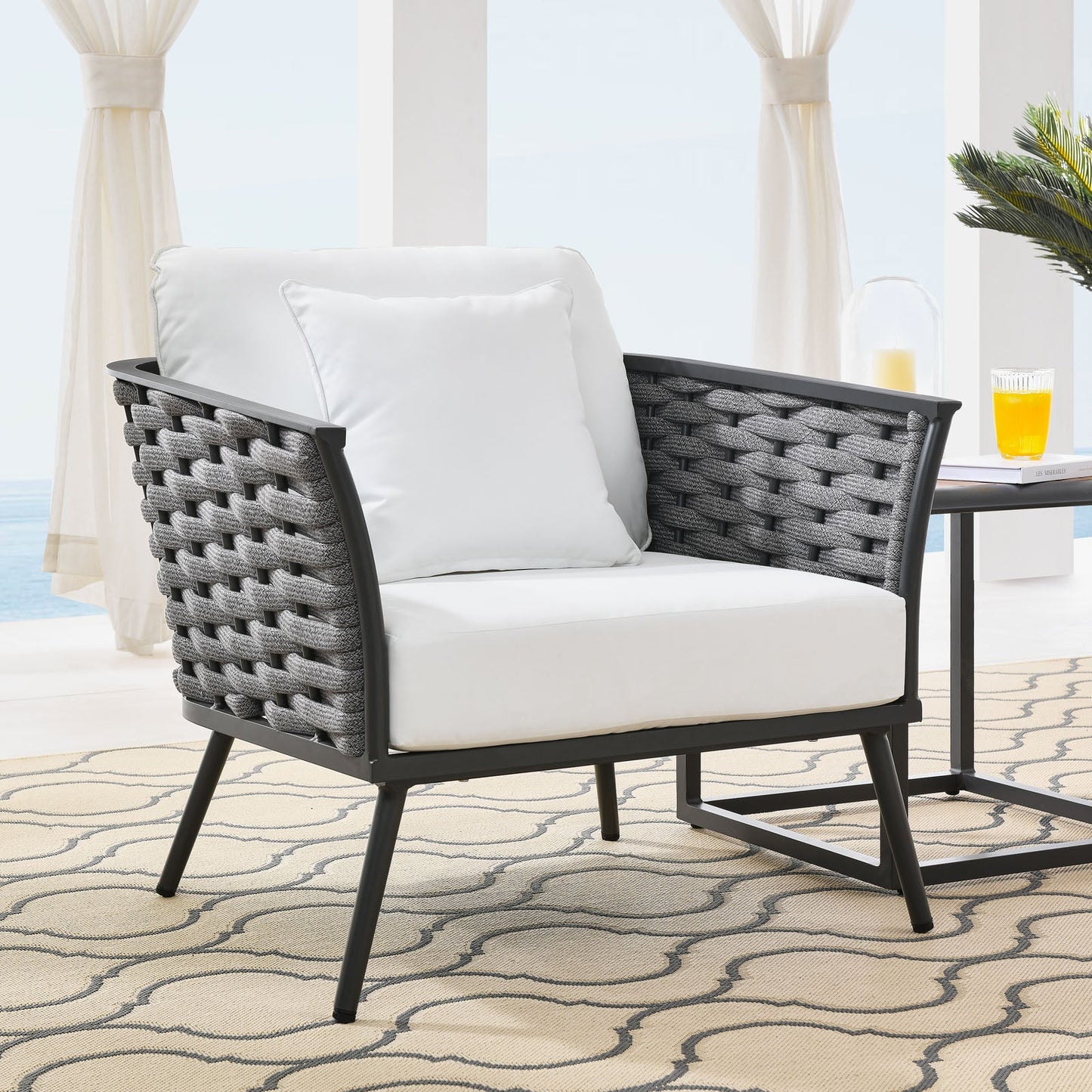 Modway Stance Outdoor Patio Aluminum Armchair | Armchairs | Modishstore-14