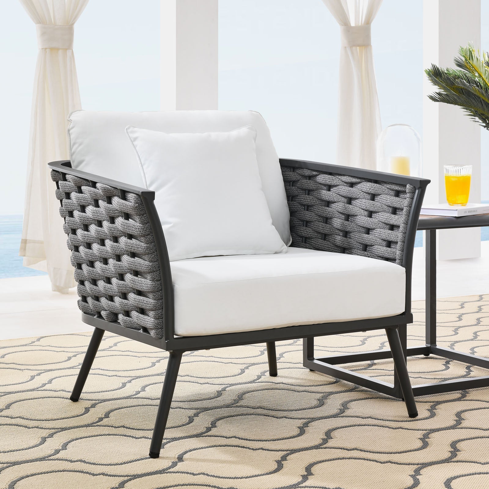 Modway Stance Outdoor Patio Aluminum Armchair | Armchairs | Modishstore-14