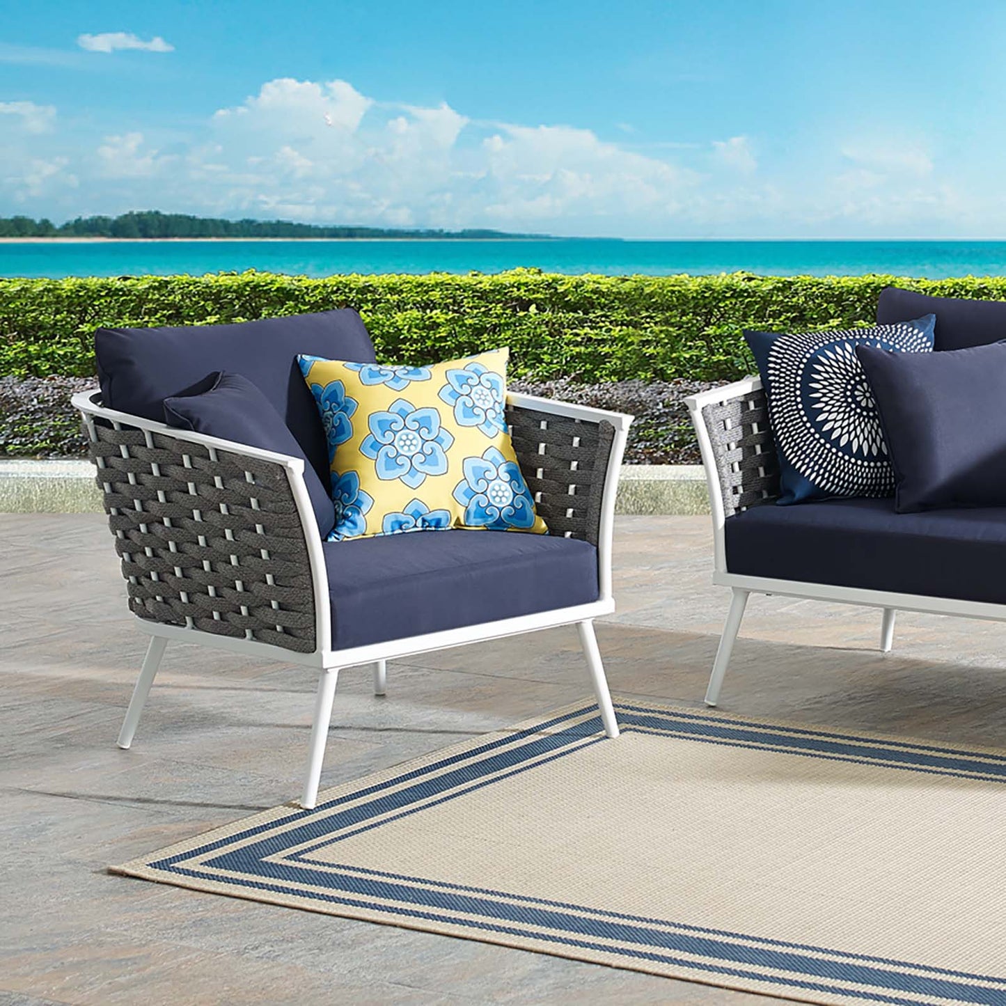 Modway Stance Outdoor Patio Aluminum Armchair | Armchairs | Modishstore