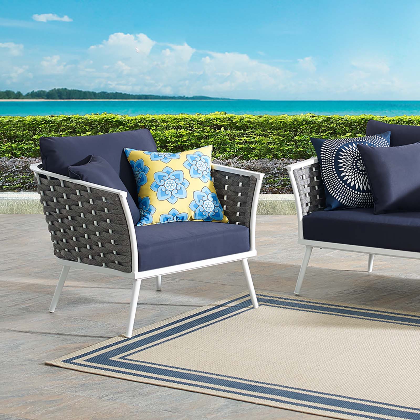 Modway Stance Outdoor Patio Aluminum Armchair | Armchairs | Modishstore