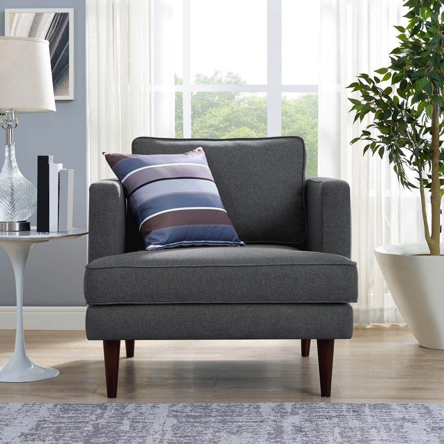 Modway Agile Upholstered Fabric Armchair