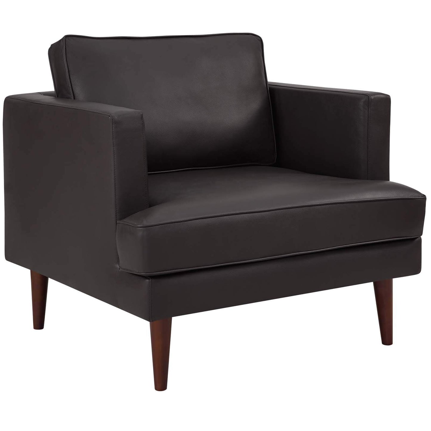 Modway Agile Genuine Leather Armchair