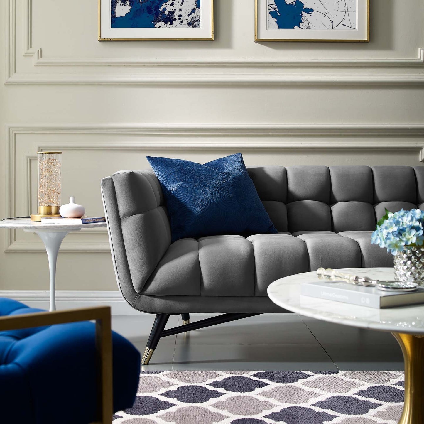 Modway Adept Upholstered Velvet Sofa