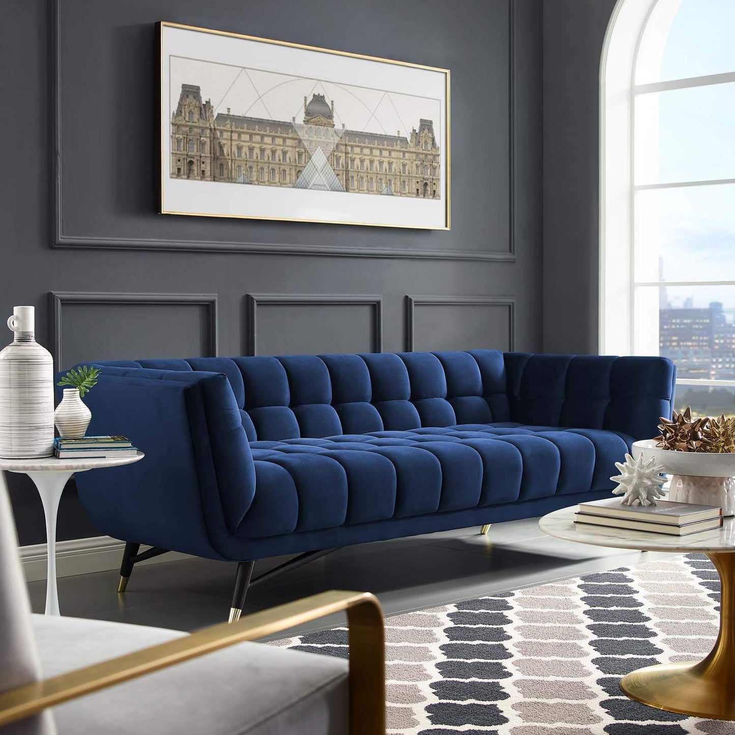 Modway Adept Upholstered Velvet Sofa