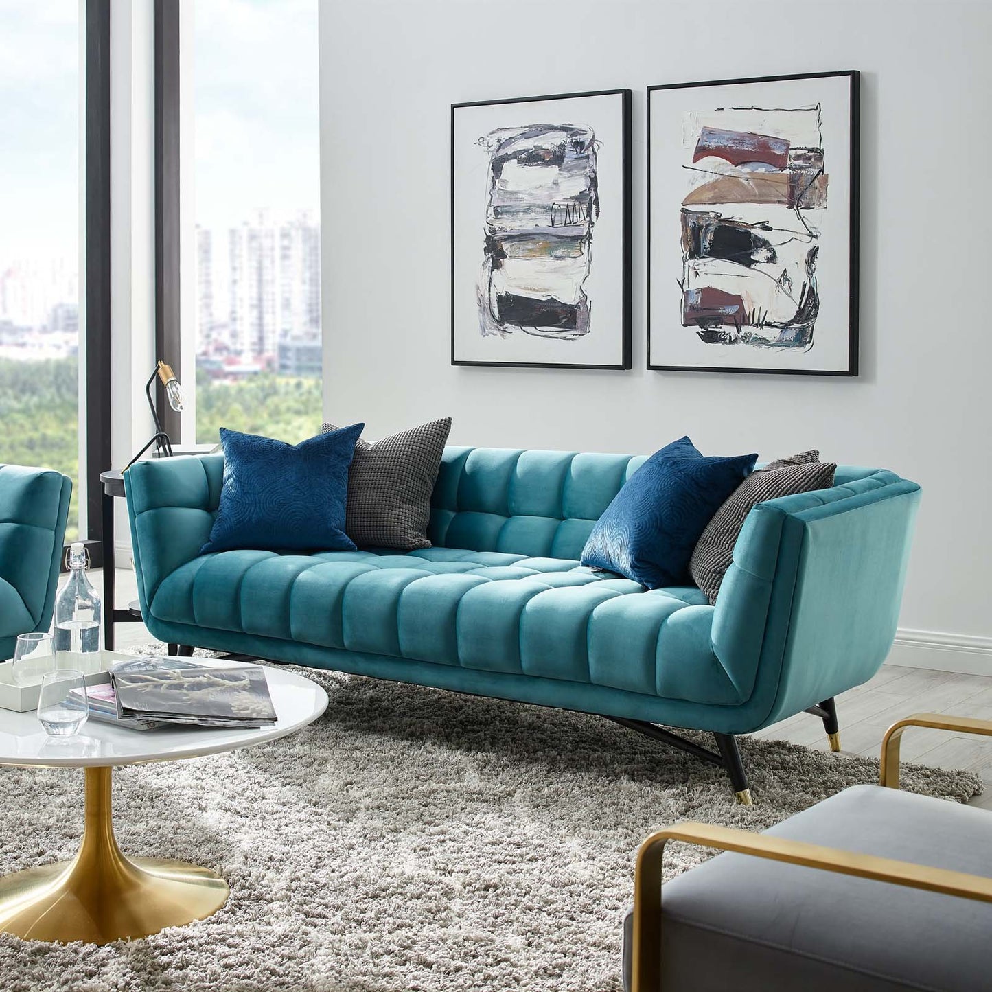 Modway Adept Upholstered Velvet Sofa