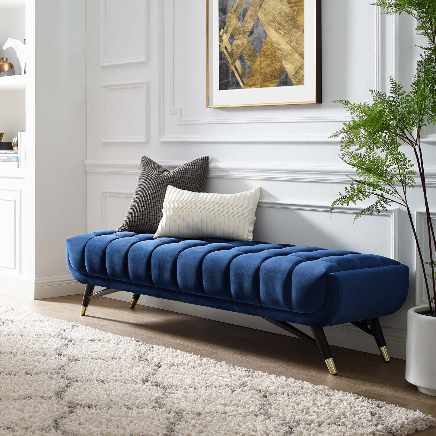 Modway Adept Upholstered Velvet Bench