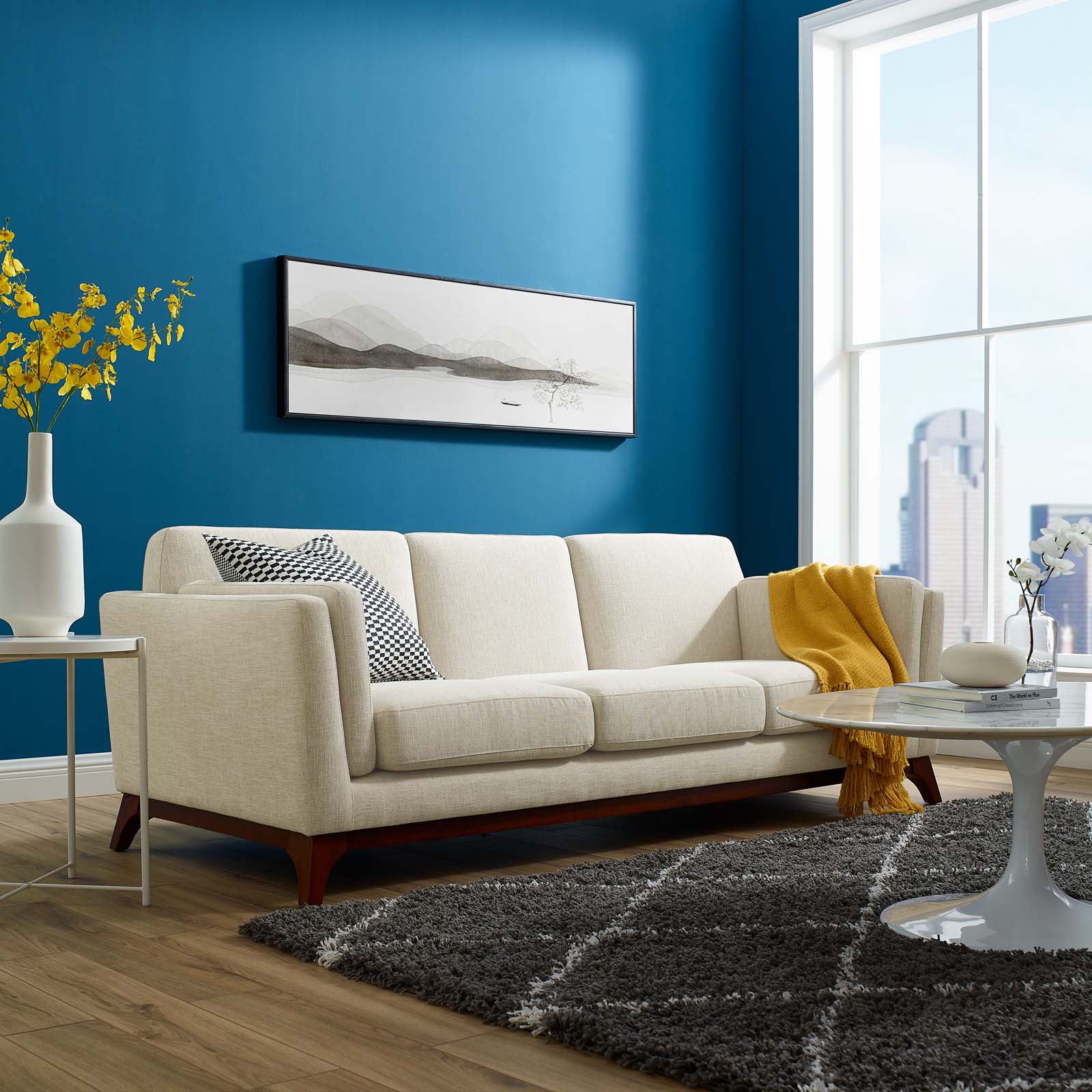 Modway Chance Upholstered Fabric Sofa | Sofas