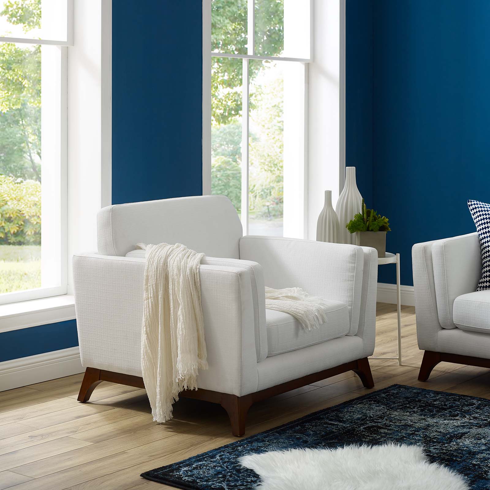Modway Chance Upholstered Fabric Armchair | Armchairs | 