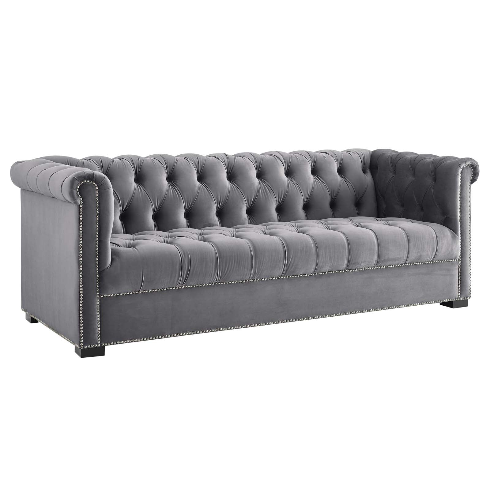 Modway Heritage Upholstered Velvet Sofa | Sofas | 