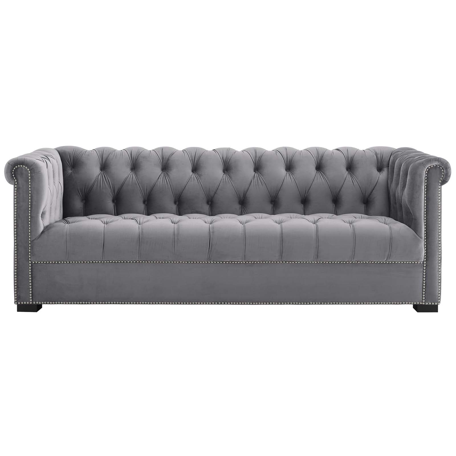 Modway Heritage Upholstered Velvet Sofa | Sofas | 