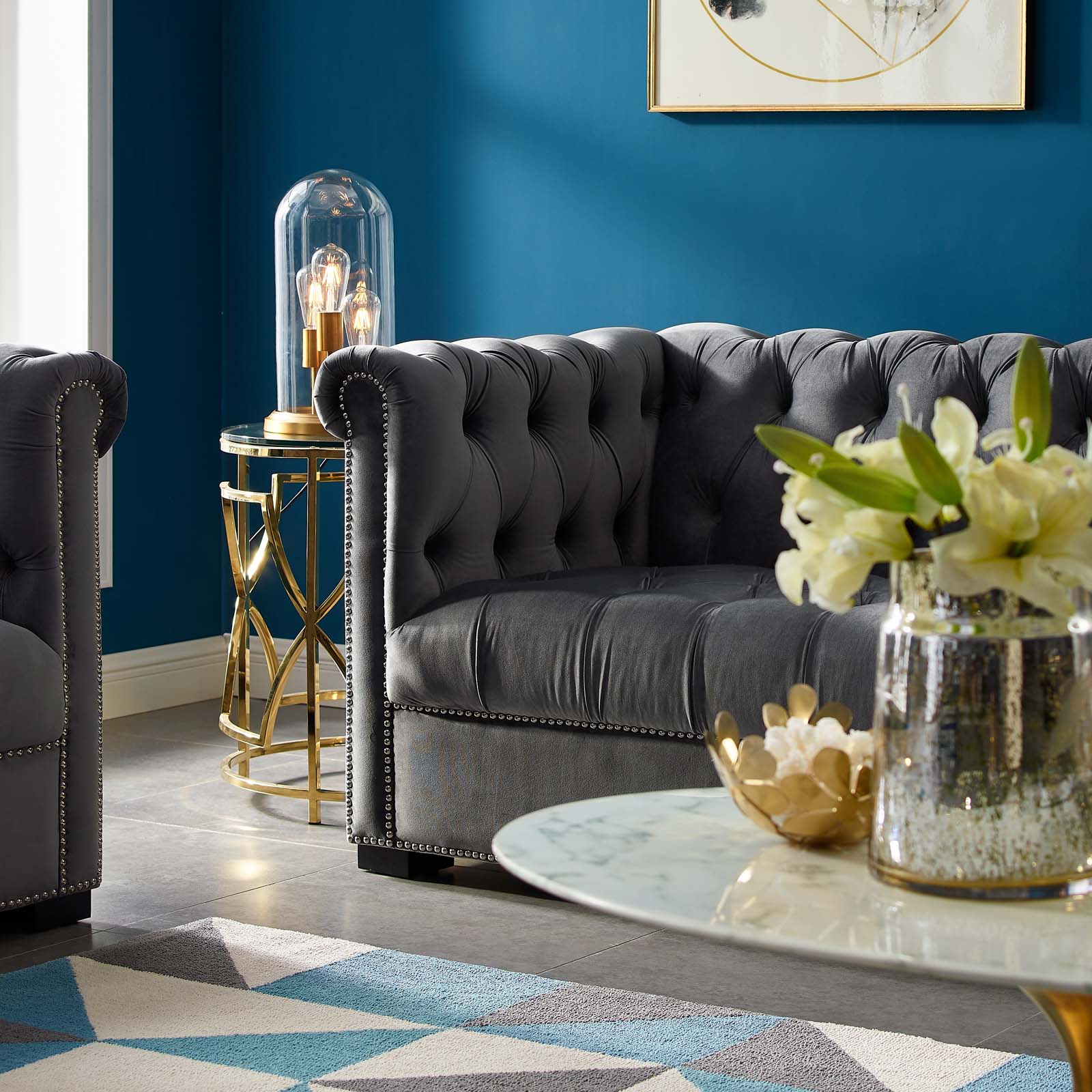 Modway Heritage Upholstered Velvet Sofa | Sofas | 