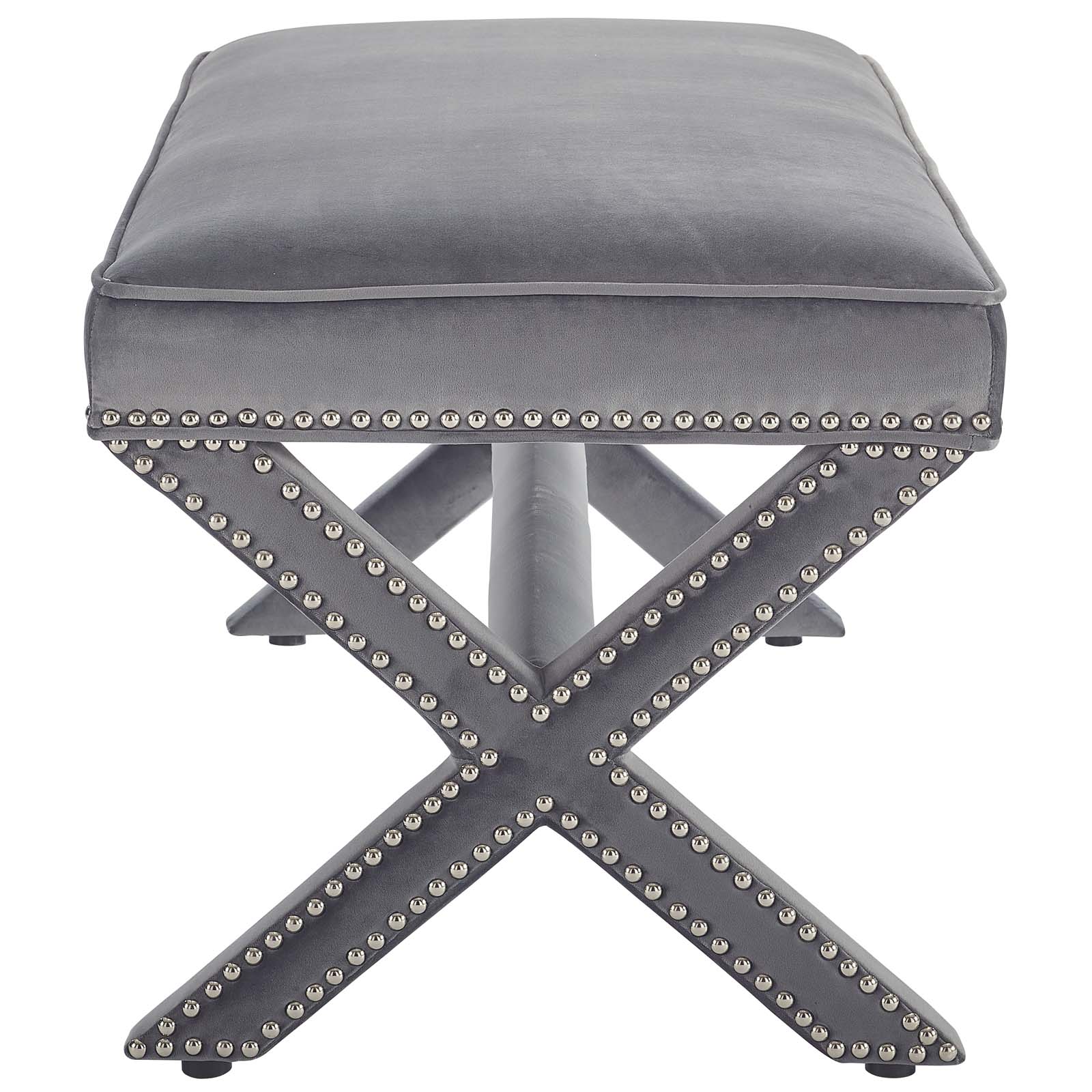 Modway Rivet Upholstered Velvet Bench | Stools & Benches | Modishstore-3