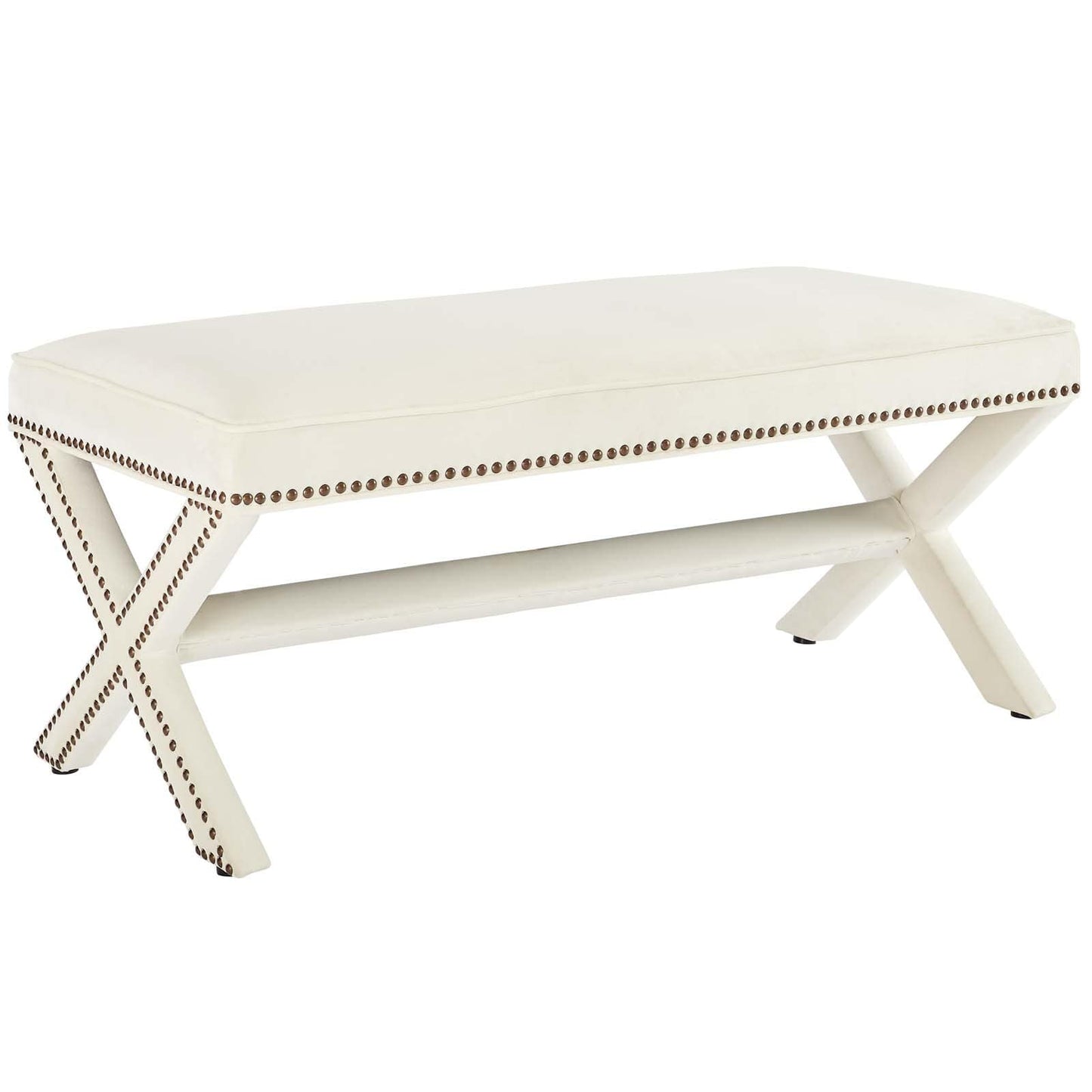 Modway Rivet Upholstered Velvet Bench | Stools & Benches | Modishstore-6