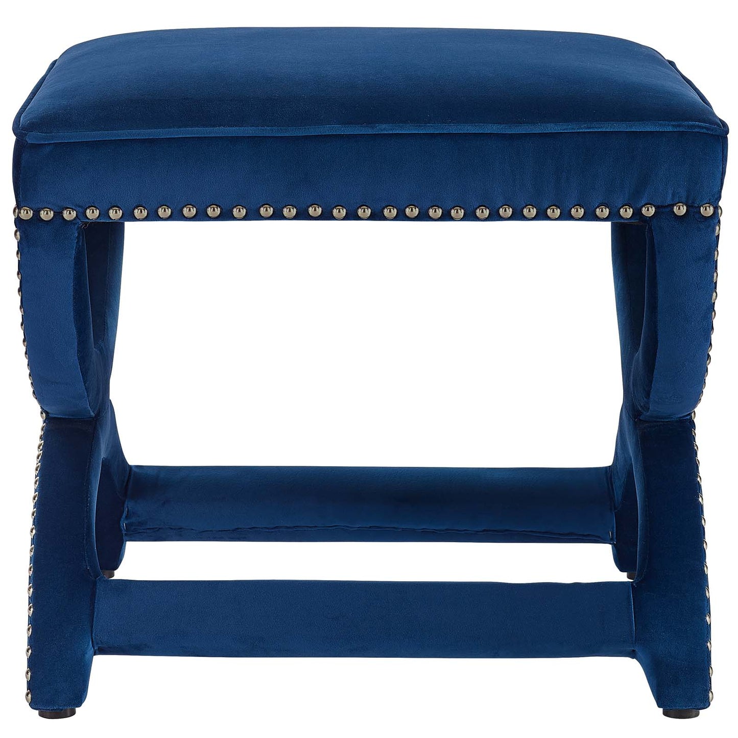Modway Expound Upholstered Nailhead Trim Velvet Ottoman | Ottomans | 