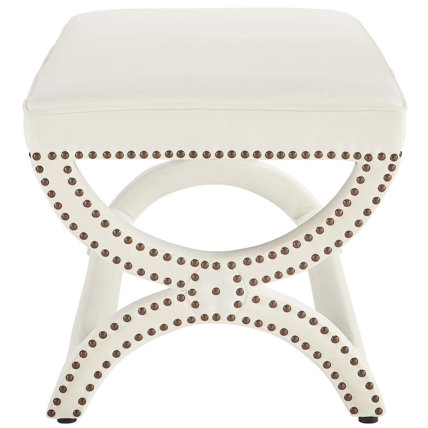 Modway Expound Upholstered Nailhead Trim Velvet Bench