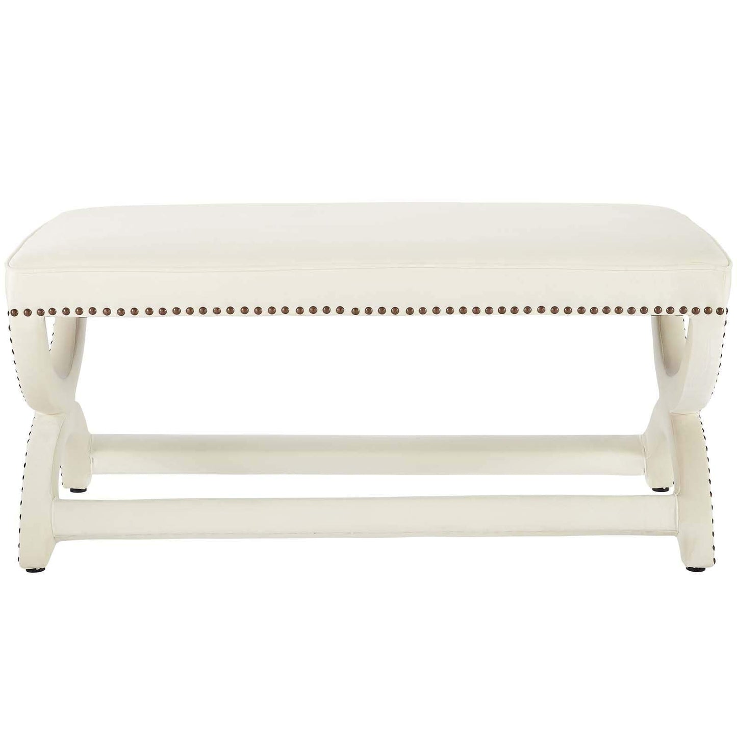 Modway Expound Upholstered Nailhead Trim Velvet Bench