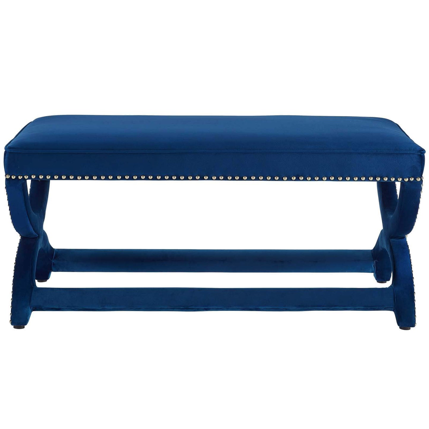 Modway Expound Upholstered Nailhead Trim Velvet Bench