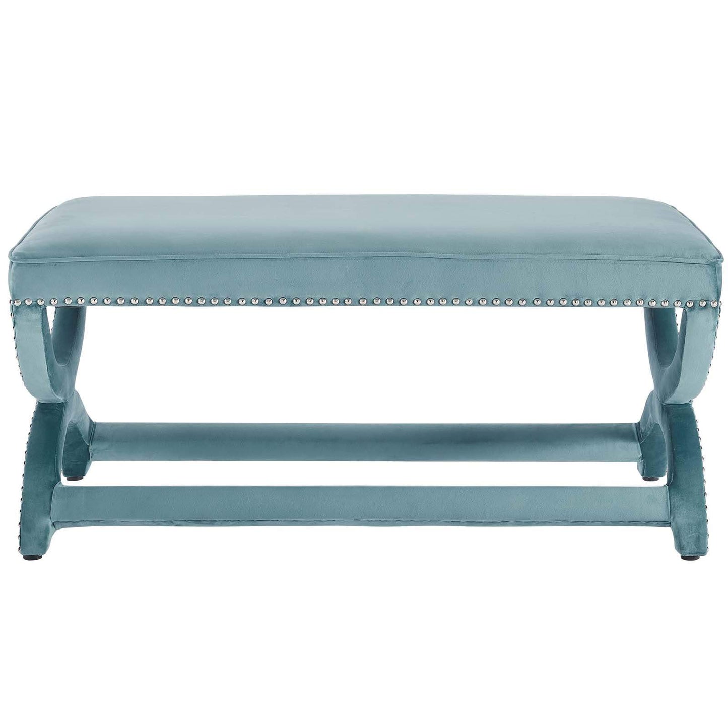 Modway Expound Upholstered Nailhead Trim Velvet Bench