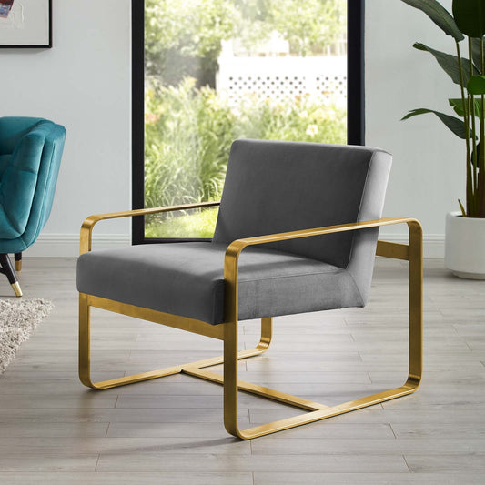 Astute Performance Velvet Armchair By Modway - EEI-3070 | Armchairs