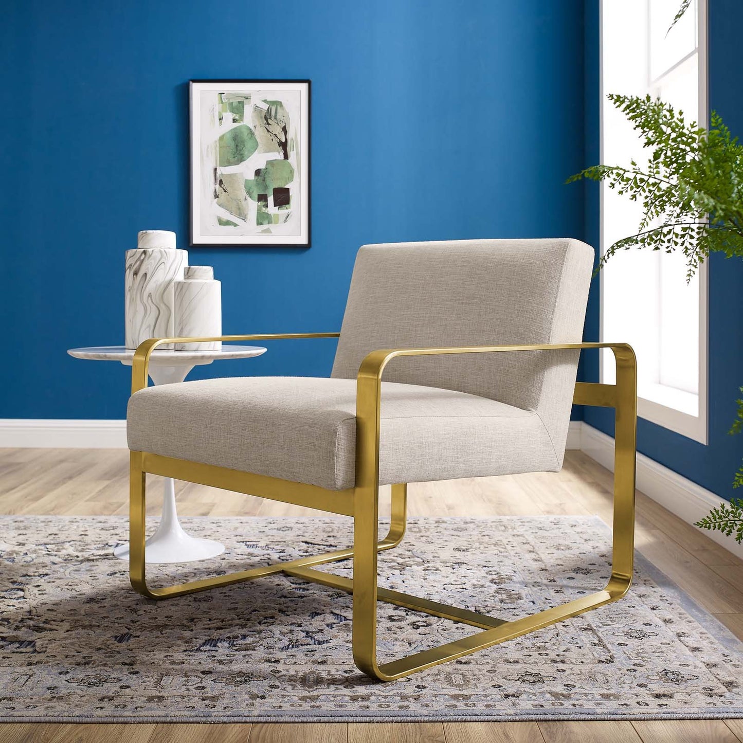 Modway Astute Upholstered Fabric Armchair
