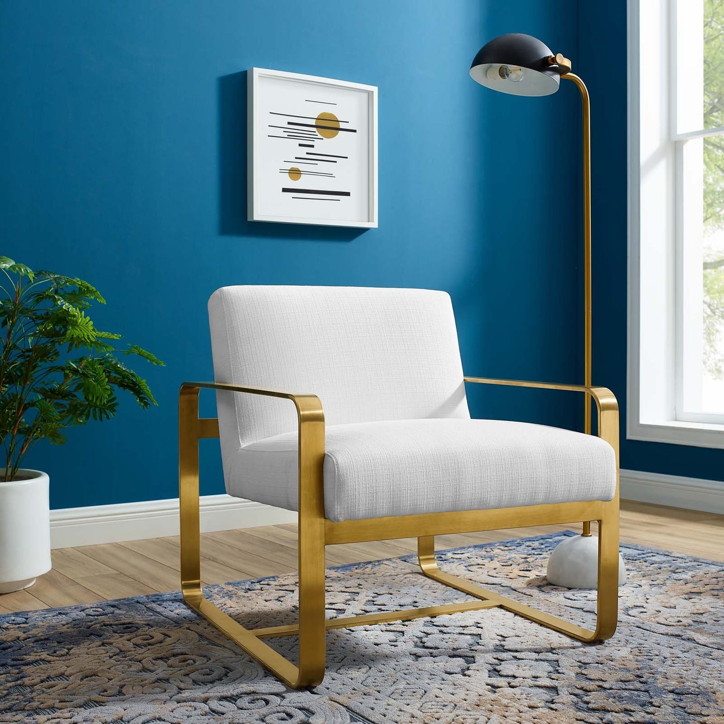 Modway Astute Upholstered Fabric Armchair
