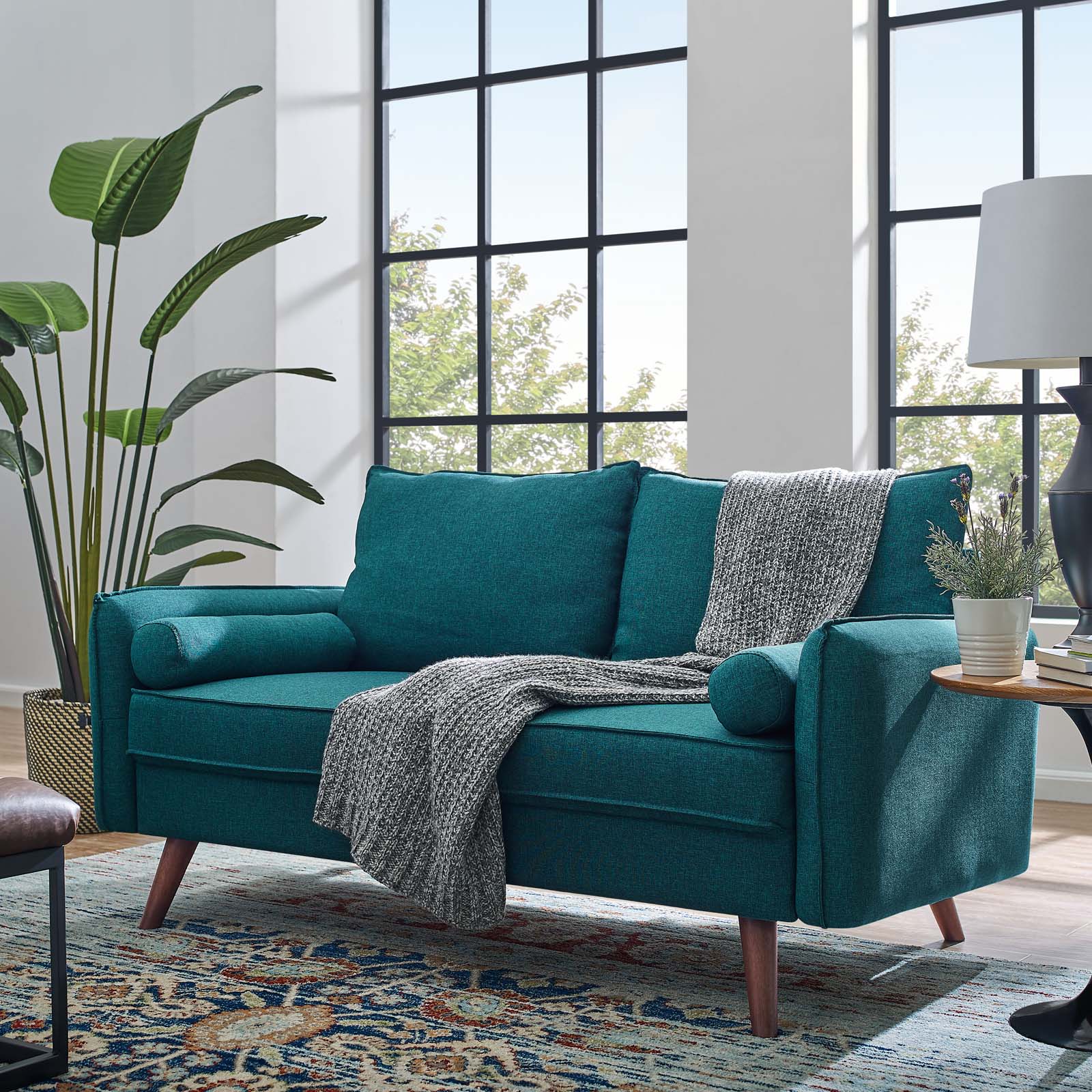 Modway Revive Upholstered Fabric Loveseat | Loveseats | Modishstore-16