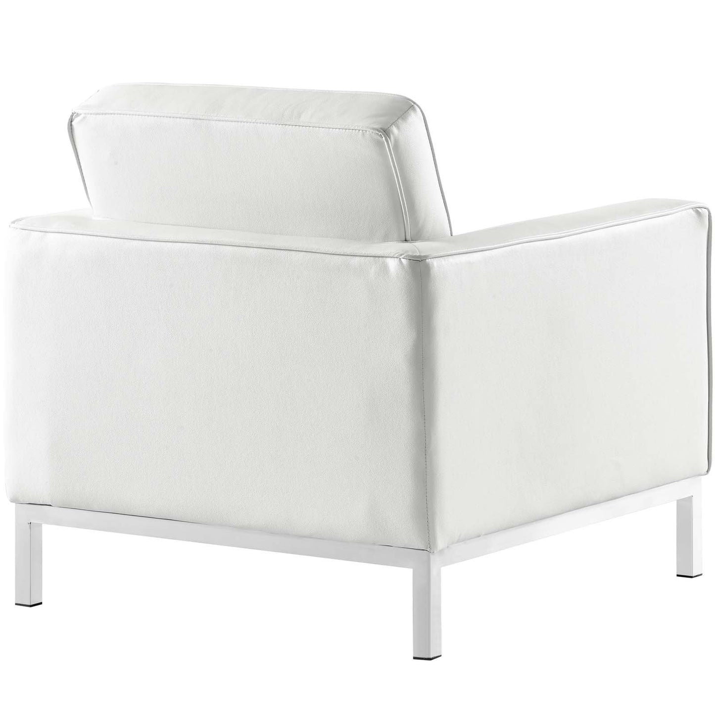 Modway Loft 2 Piece Leather Armchair Set