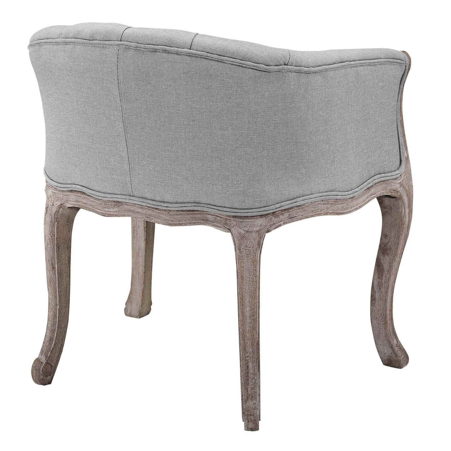 Modway Crown Vintage French Upholstered Fabric Dining Armchair Set of 2 | Dining Chairs | 