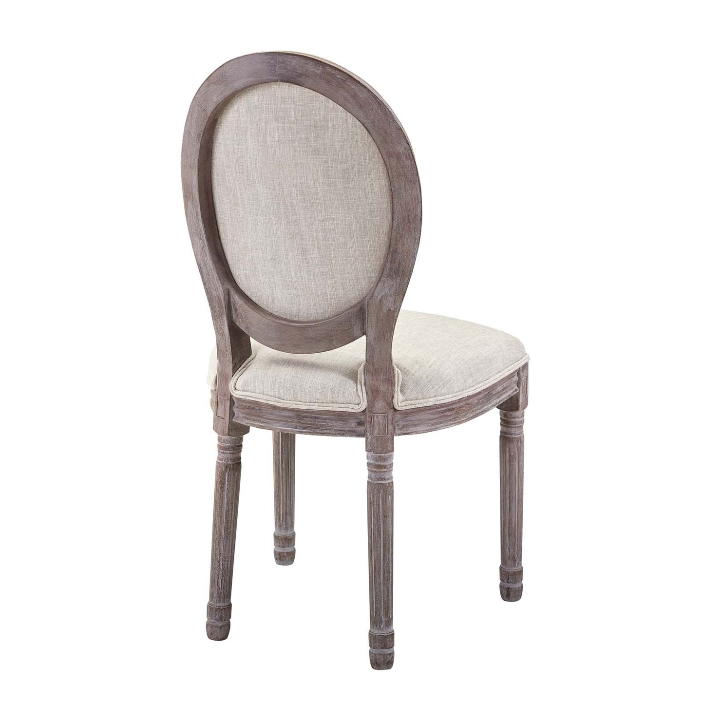 Modway Arise Vintage French Upholstered Fabric Dining Side Chair Set of 2