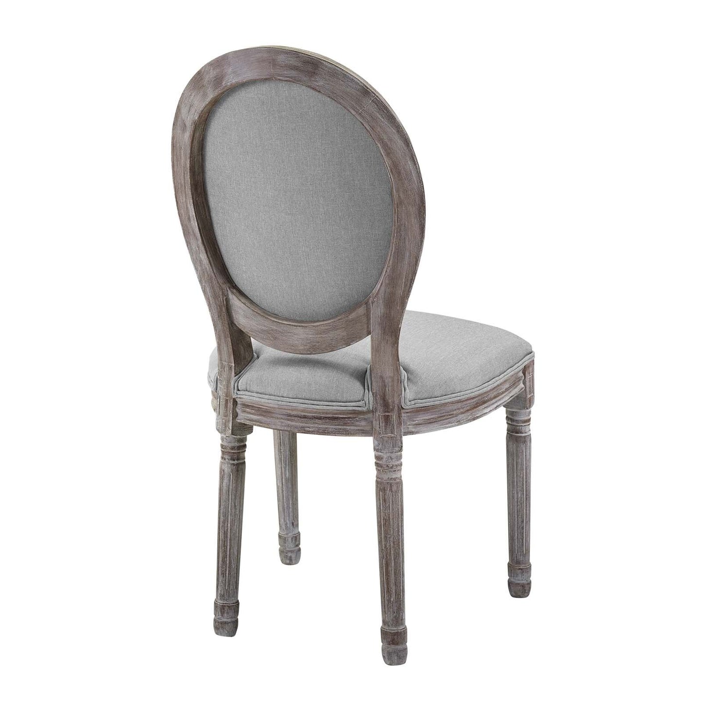 Modway Arise Vintage French Upholstered Fabric Dining Side Chair Set of 2