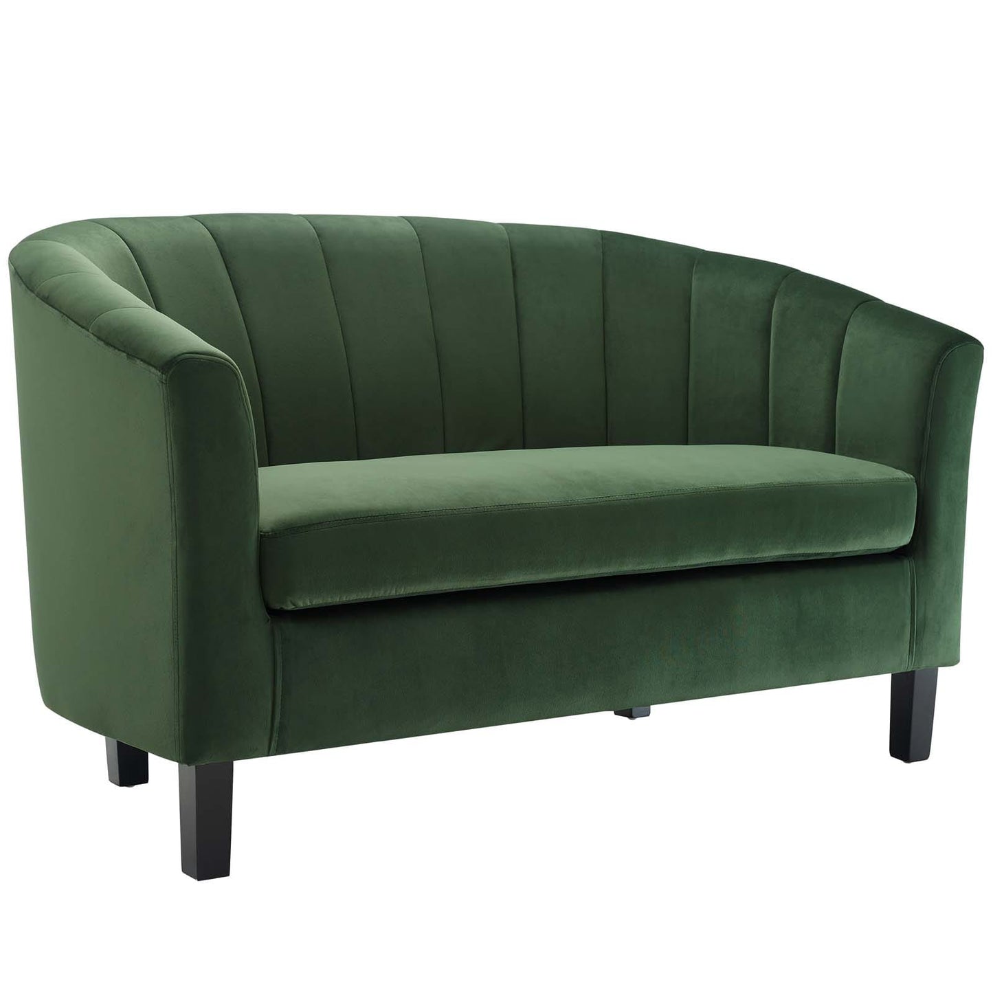 Modway Prospect Channel Tufted Upholstered Velvet Loveseat | Loveseats | Modishstore-8
