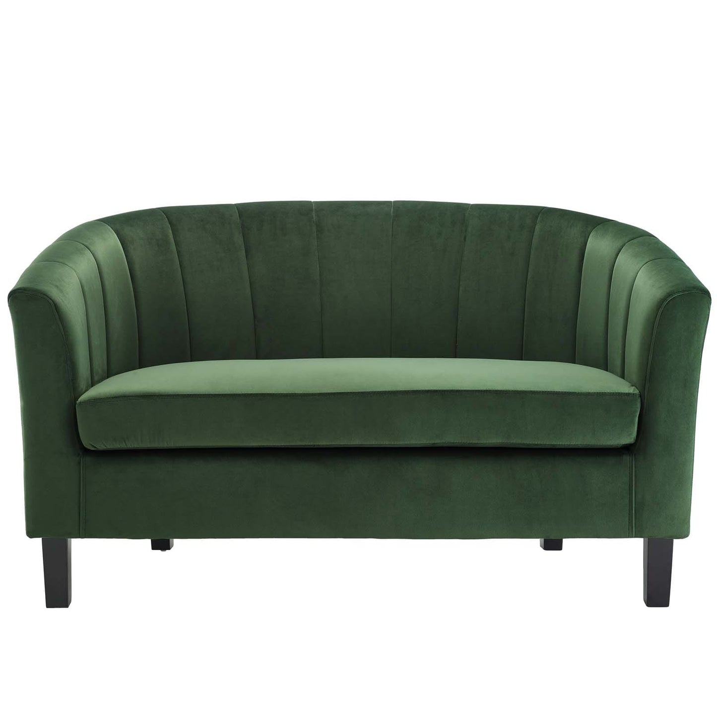 Modway Prospect Channel Tufted Upholstered Velvet Loveseat | Loveseats | Modishstore-12
