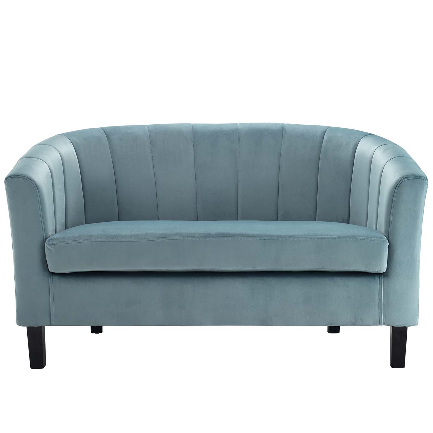 Modway Prospect Channel Tufted Upholstered Velvet Loveseat | Loveseats | Modishstore-25