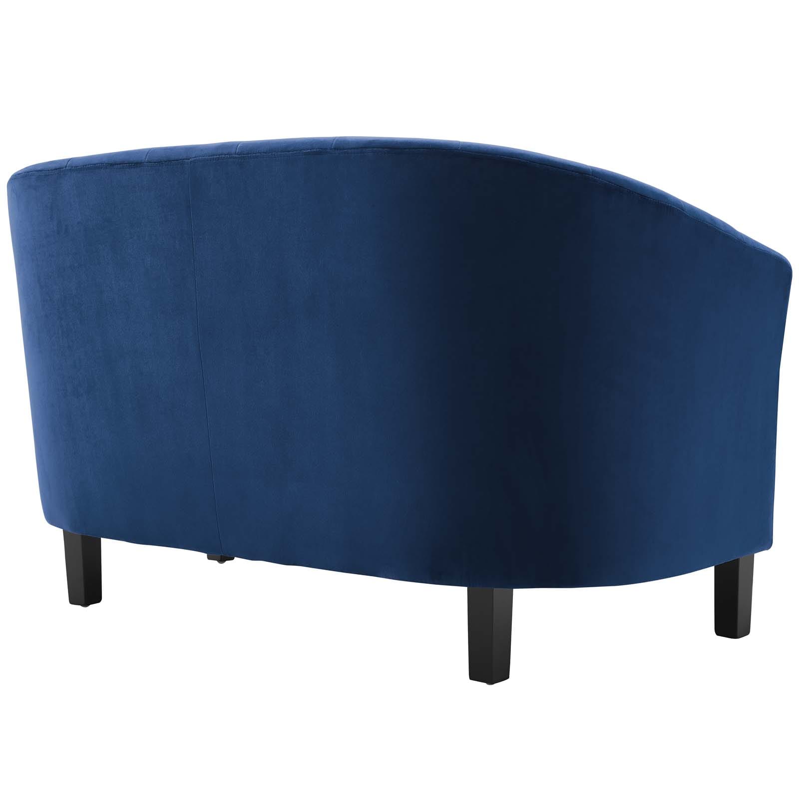 Modway Prospect Channel Tufted Upholstered Velvet Loveseat | Loveseats | Modishstore-20