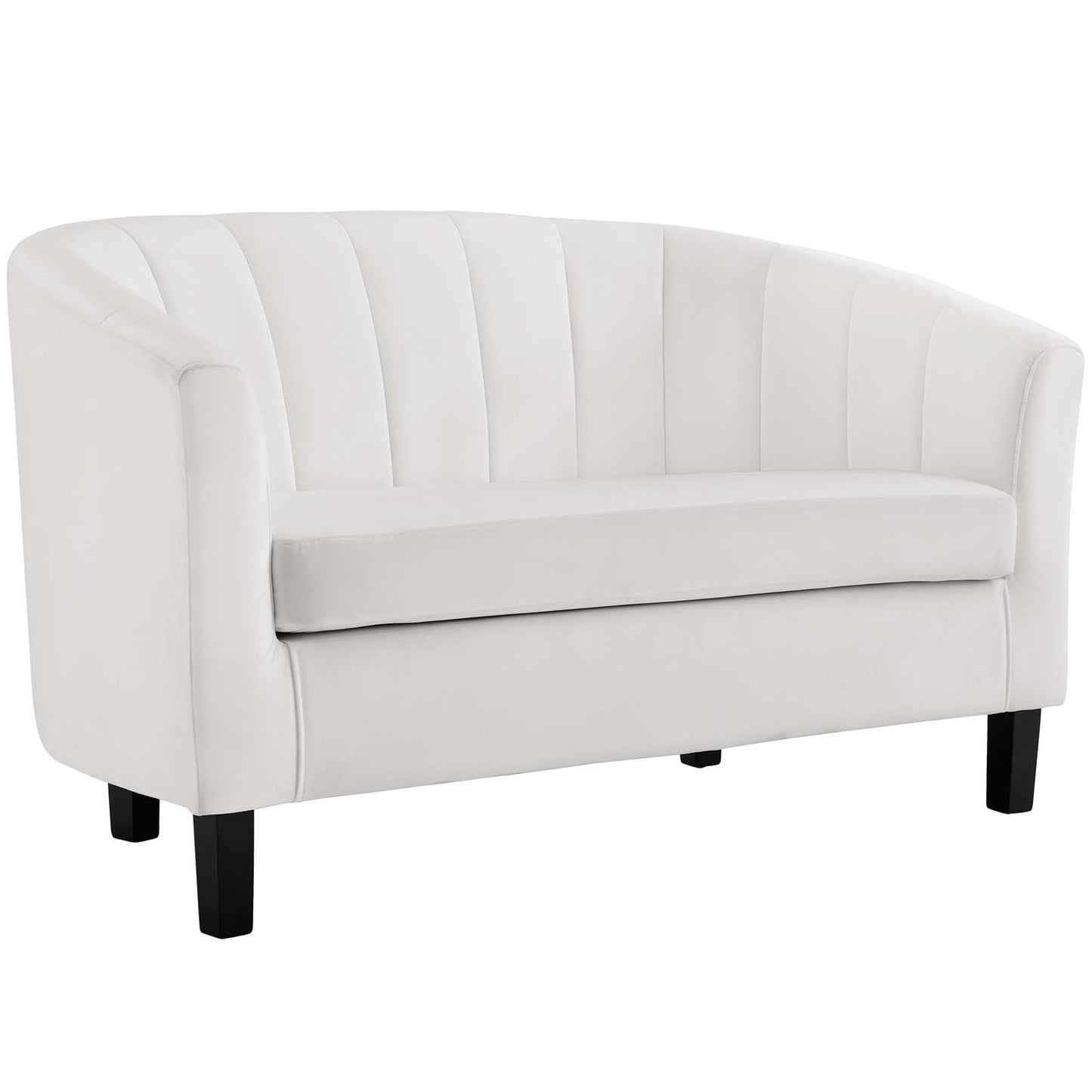 Modway Prospect Channel Tufted Upholstered Velvet Loveseat | Loveseats | Modishstore-28